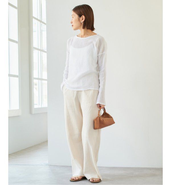 IENA「《追加》LES ATELIERS FRANCAIS DE CONFECTION ロングスリーブトップス」|シャツ・ブラウス|