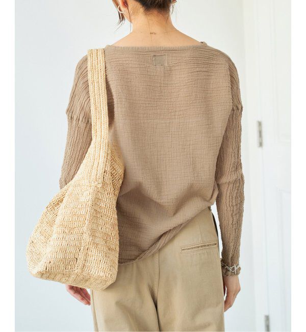 IENA「《追加》LES ATELIERS FRANCAIS DE CONFECTION ロングスリーブトップス」|シャツ・ブラウス|