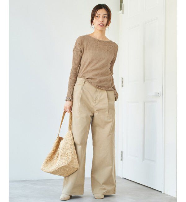 IENA「《追加》LES ATELIERS FRANCAIS DE CONFECTION ロングスリーブトップス」|シャツ・ブラウス|