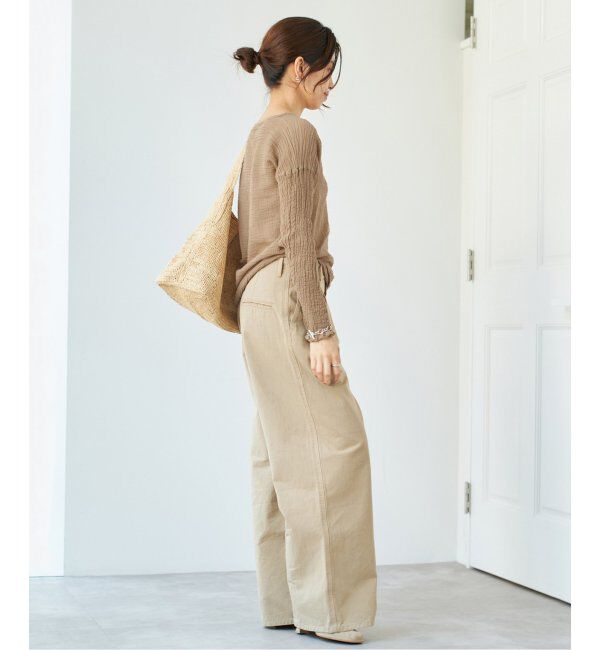 IENA「《追加》LES ATELIERS FRANCAIS DE CONFECTION ロングスリーブトップス」|シャツ・ブラウス|