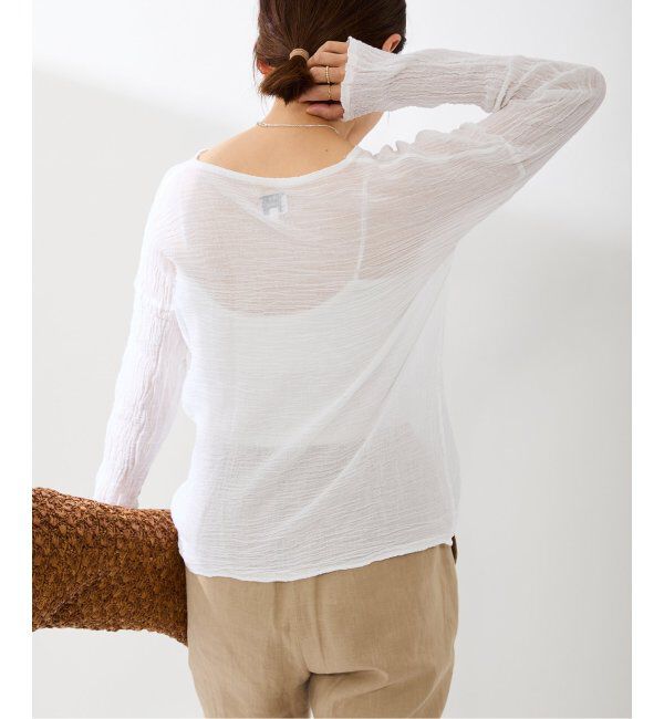 IENA「《追加》LES ATELIERS FRANCAIS DE CONFECTION ロングスリーブトップス」|シャツ・ブラウス|