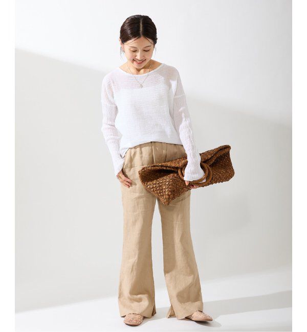 IENA「《追加》LES ATELIERS FRANCAIS DE CONFECTION ロングスリーブトップス」|シャツ・ブラウス|