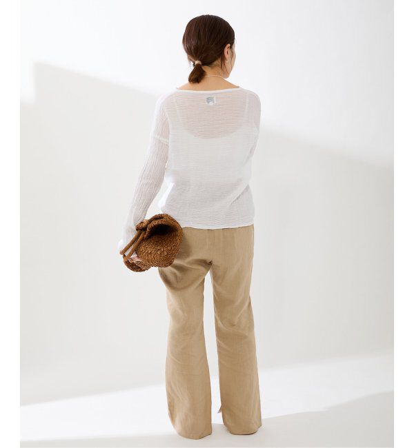 IENA「《追加》LES ATELIERS FRANCAIS DE CONFECTION ロングスリーブトップス」|シャツ・ブラウス|