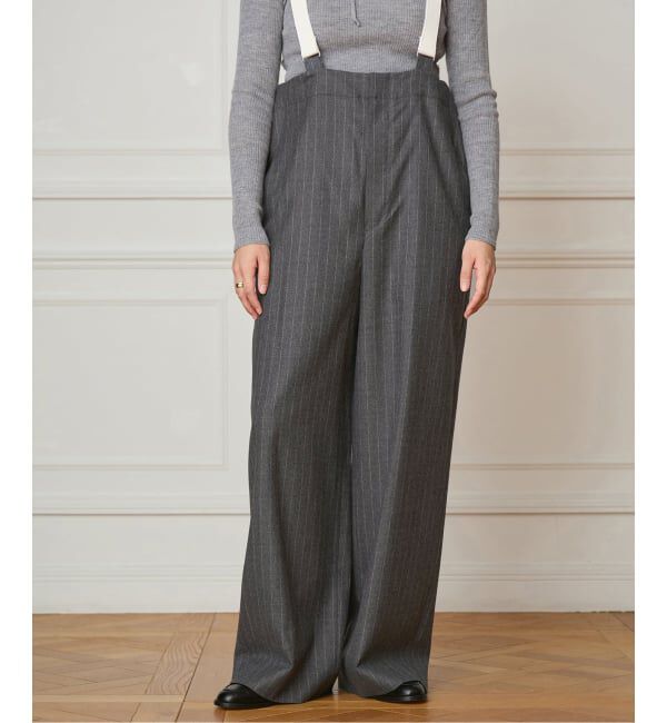 IENA LA BOUCLE「【WEB限定】IENA LA BOUCLE サキソニーオーバーパンツ」|その他|