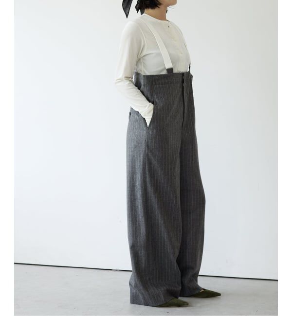 IENA LA BOUCLE「【WEB限定】IENA LA BOUCLE サキソニーオーバーパンツ」|その他|