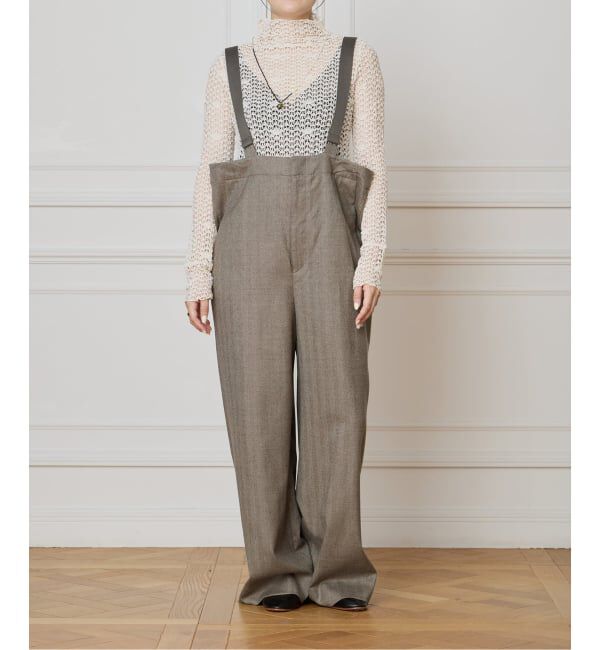 IENA LA BOUCLE「【WEB限定】IENA LA BOUCLE サキソニーオーバーパンツ」|その他|ブラウン C