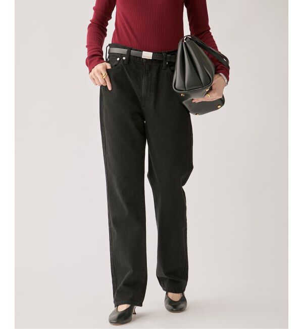 VERMEIL par iena「upper hights THE AMALIE 184316302/188316302」|デニム|ブラック