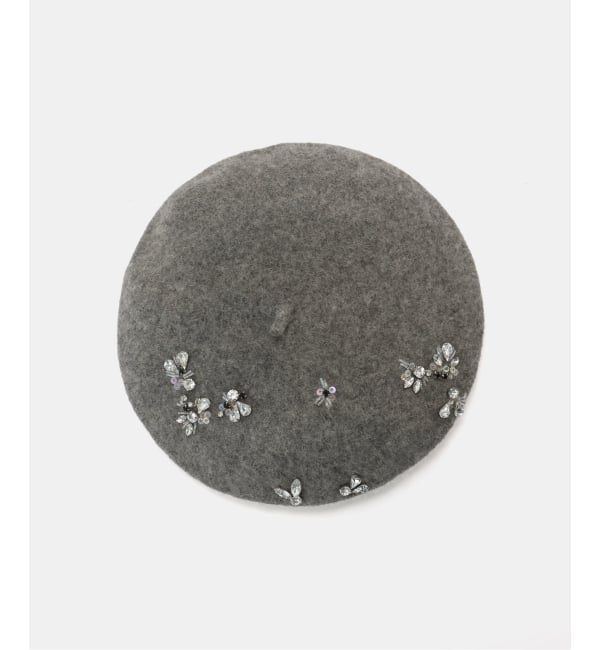 SLOBE IENA「LE CHAPEAU/レシャポウ SLOBE別注 ビジューベレー」|ハンチング・ベレー帽|