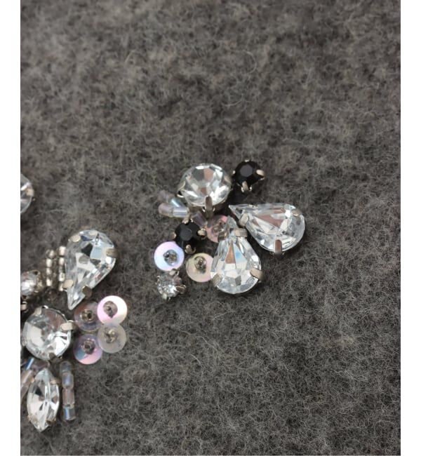 SLOBE IENA「LE CHAPEAU/レシャポウ SLOBE別注 ビジューベレー」|ハンチング・ベレー帽|