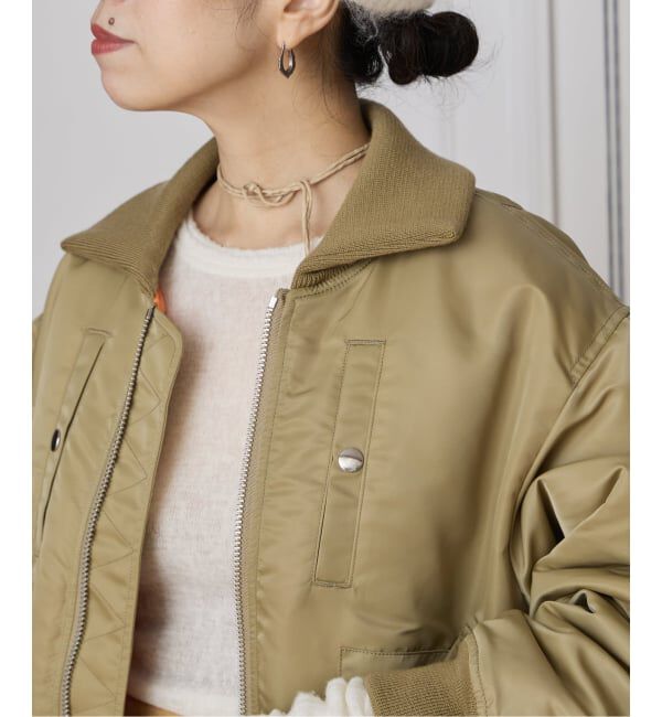 IENA LA BOUCLE「JUN MIKAMI/ジュンミカミ フライトジャケット 25AW-8-J」|ブルゾン・スタジャン|