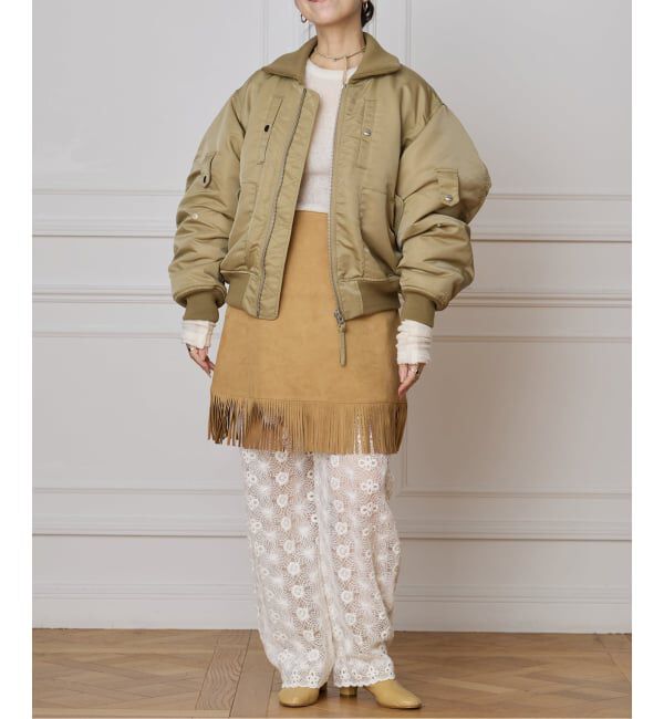 IENA LA BOUCLE「JUN MIKAMI/ジュンミカミ フライトジャケット 25AW-8-J」|ブルゾン・スタジャン|