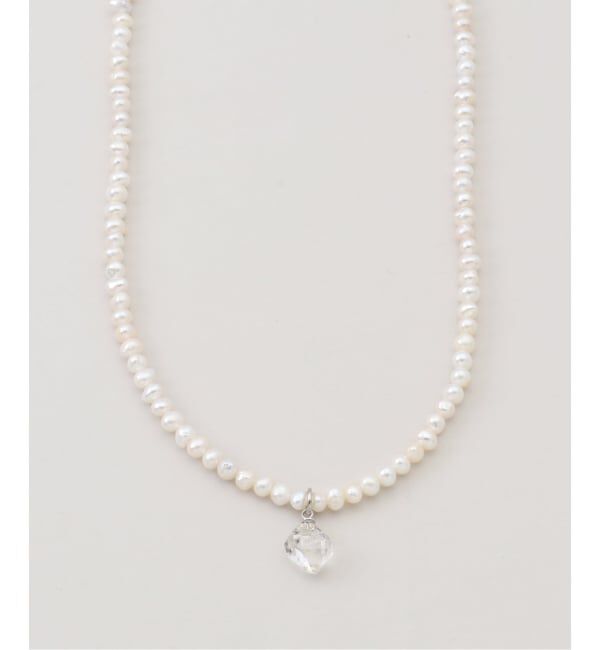 IENA LA BOUCLE「Y.A.Acc/ワイエーアク&times;LA BOUCLE別注 クリスタルパールネックレス」|ネックレス|