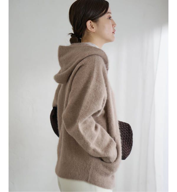 IENA「ジップアップフーディー」|ニット・セーター|