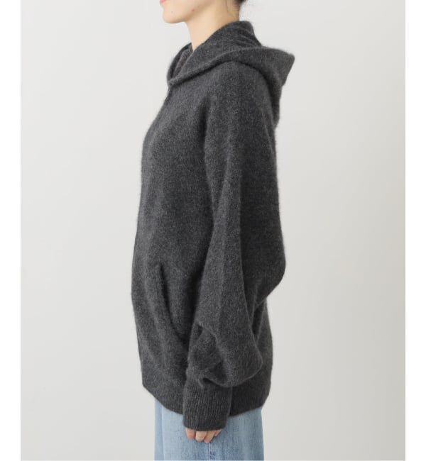 IENA「ジップアップフーディー」|ニット・セーター|