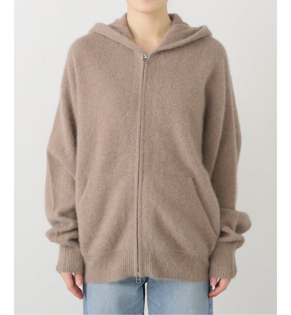 IENA「ジップアップフーディー」|ニット・セーター|