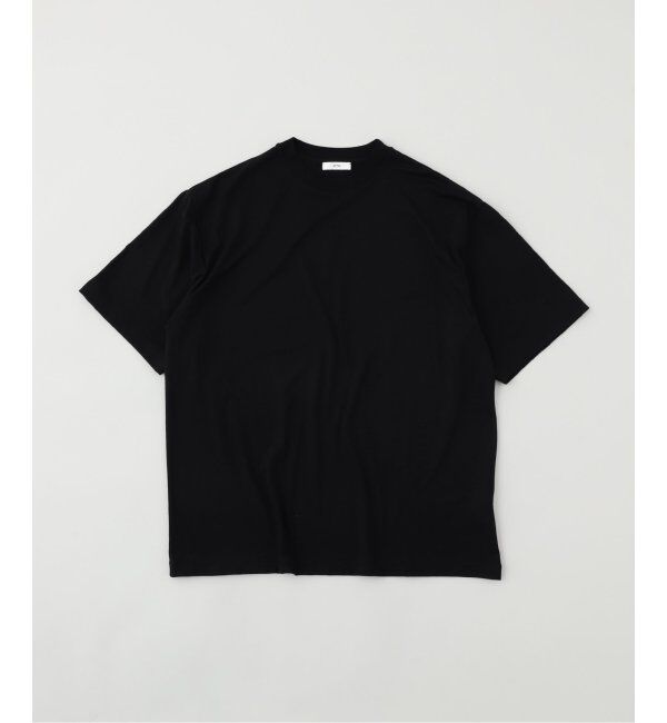 EDIFICE「ATON (エイトン)ROYAL WOOL JERSEY LOOSE FIT Tシャツ KKAGGM0701」|Tシャツ・カットソー|ブラック