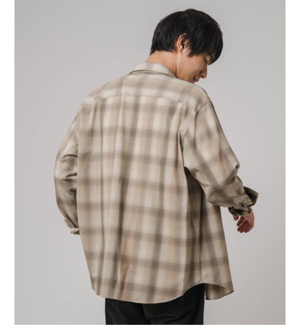 EDIFICE「SUPER 120&rsquo;s ウール チェック レギュラー シャツ」|シャツ・ブラウス|