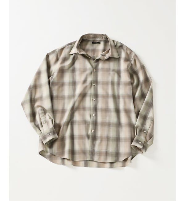 EDIFICE「SUPER 120&rsquo;s ウール チェック レギュラー シャツ」|シャツ・ブラウス|