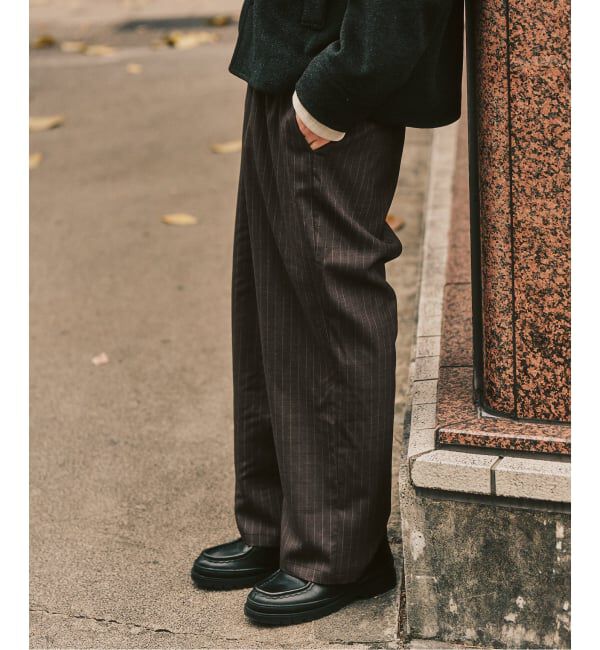 417 EDIFICE「【LE JAPON ATELIER】サックパンツ」|スラックス|