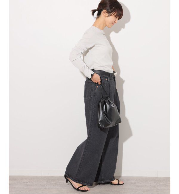 JOURNAL STANDARD relume「《追加4》ソフトテレコクルーネックロングTEE」|Tシャツ・カットソー|