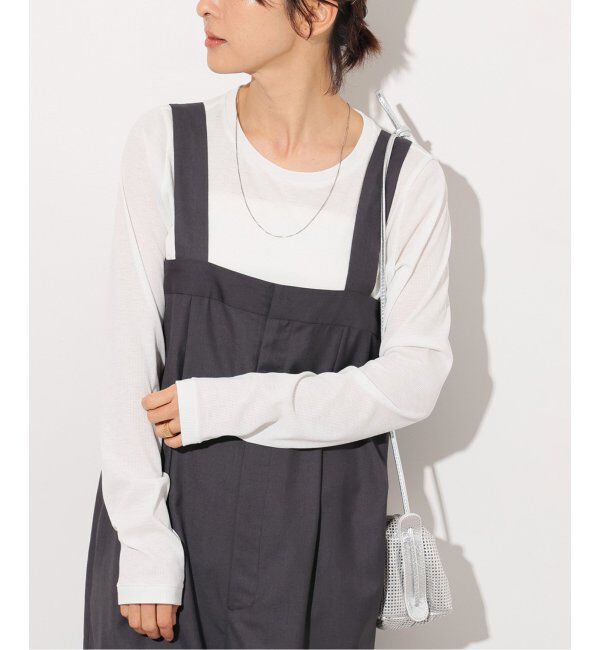 JOURNAL STANDARD relume「《追加4》ソフトテレコクルーネックロングTEE」|Tシャツ・カットソー|ホワイト