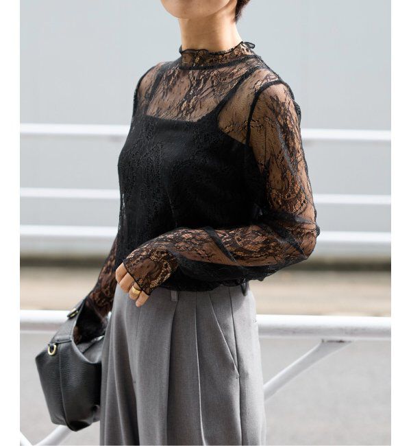 JOURNAL STANDARD relume「ラッセルストレッチレースハイネック」|Tシャツ・カットソー|