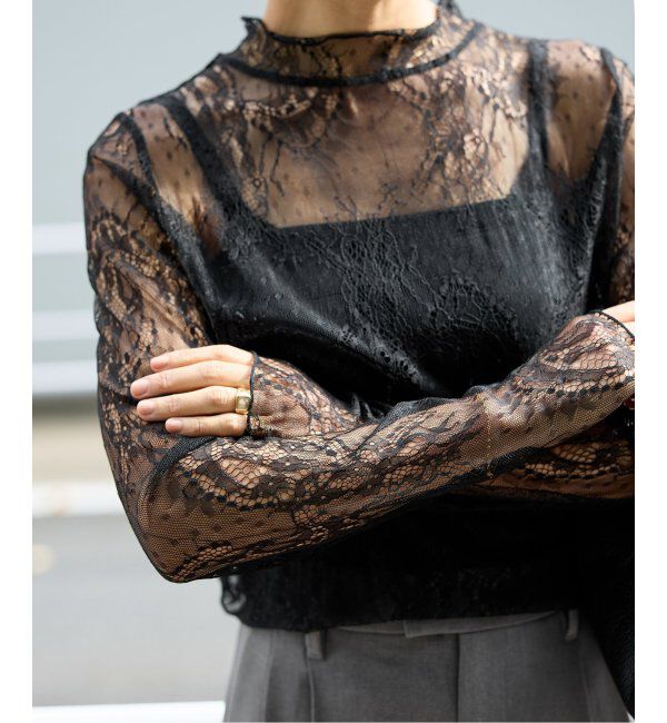 JOURNAL STANDARD relume「ラッセルストレッチレースハイネック」|Tシャツ・カットソー|