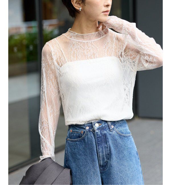 JOURNAL STANDARD relume「ラッセルストレッチレースハイネック」|Tシャツ・カットソー|