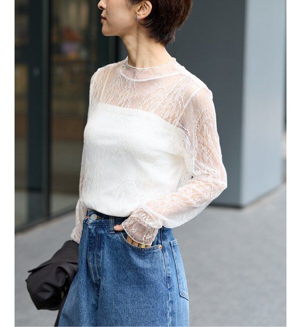 JOURNAL STANDARD relume「ラッセルストレッチレースハイネック」|Tシャツ・カットソー|