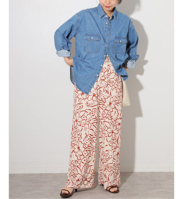 JOURNAL STANDARD relume「ラインフラワーイージーパンツ」|スラックス|