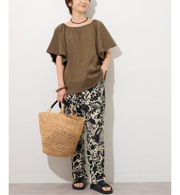 JOURNAL STANDARD relume「ギャザーネックショートスリーブ」|Tシャツ・カットソー|