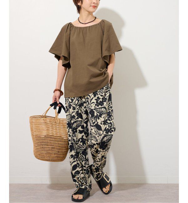 JOURNAL STANDARD relume「ギャザーネックショートスリーブ」|Tシャツ・カットソー|
