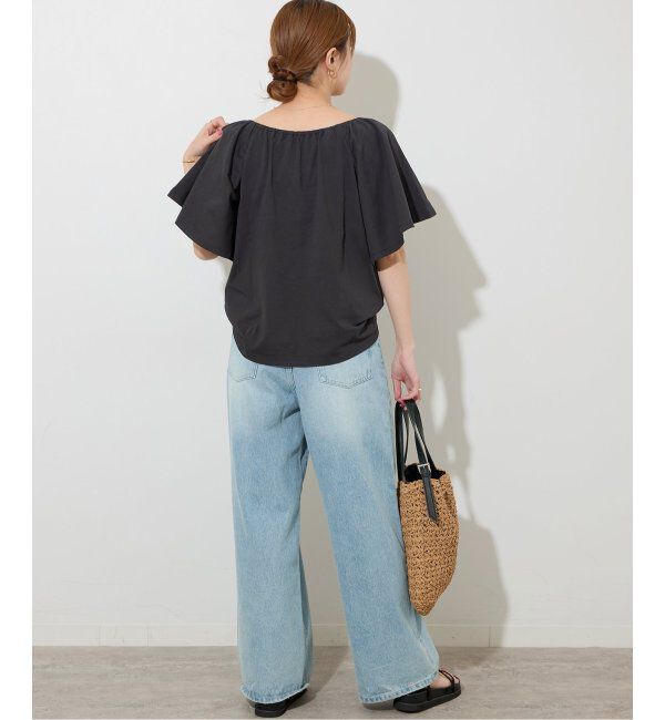 JOURNAL STANDARD relume「ギャザーネックショートスリーブ」|Tシャツ・カットソー|