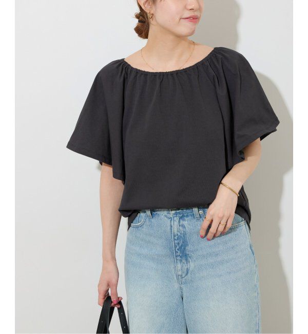 JOURNAL STANDARD relume「ギャザーネックショートスリーブ」|Tシャツ・カットソー|