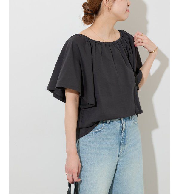 JOURNAL STANDARD relume「ギャザーネックショートスリーブ」|Tシャツ・カットソー|