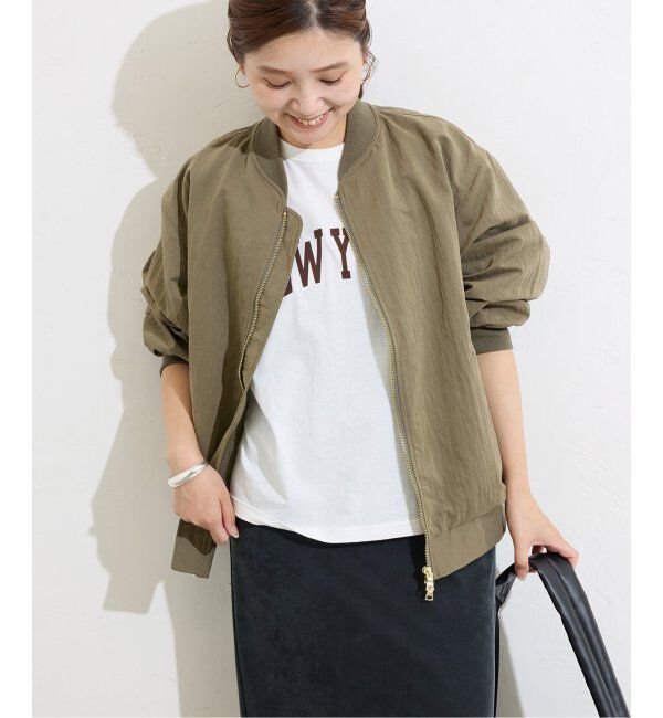 JOURNAL STANDARD「【洗える】Light MA-1」|ブルゾン・スタジャン|カーキ