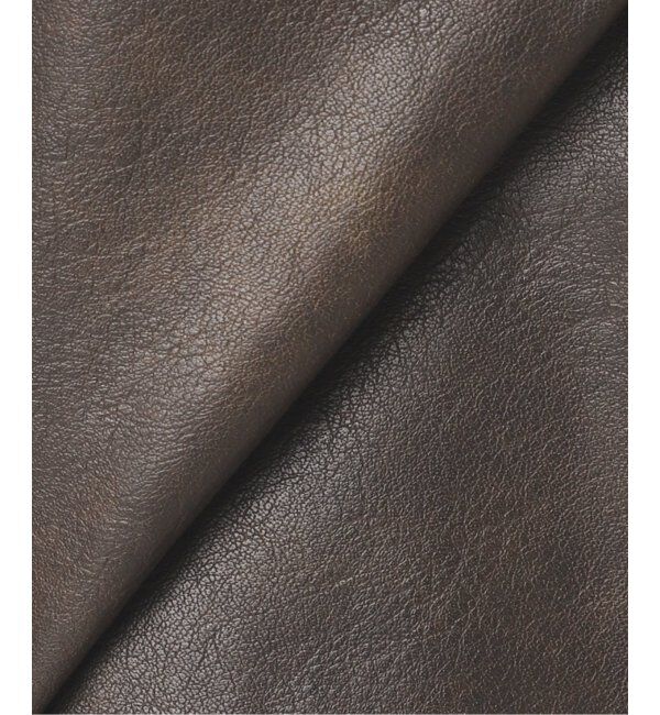 JOURNAL STANDARD「《追加》ウォッシャブルフェイクレザーファー襟付カバーオール」|ライダースジャケット|