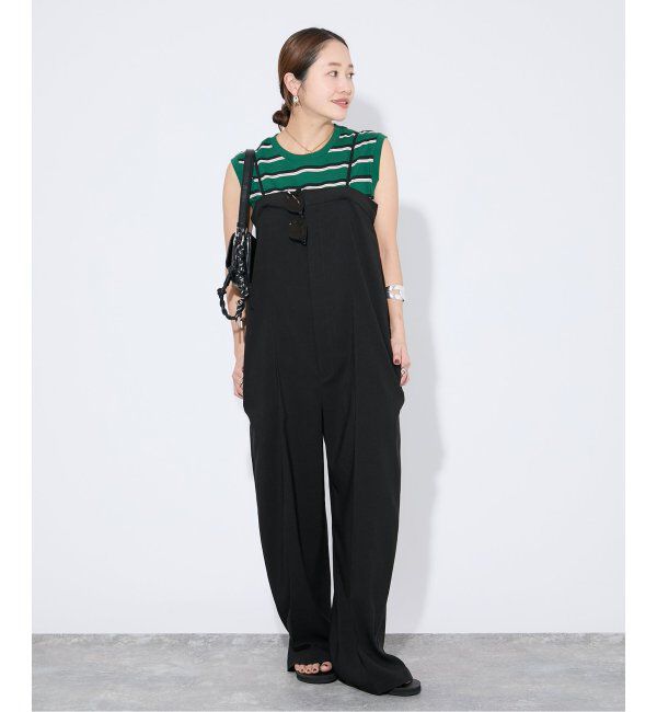 JOURNAL STANDARD「《追加4》汗ジミ防止天竺ボーダーノースリーブ」|Tシャツ・カットソー|