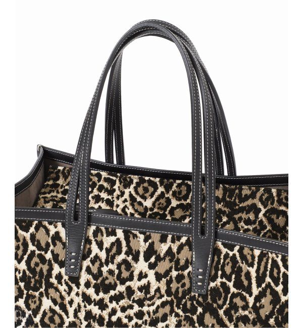 journal standard L'essage「《別注》【A VACATION】CLUB BAG L KHAKI LEO：トートバッグ」|トートバッグ|