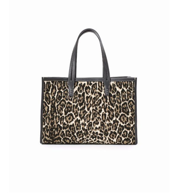 journal standard L'essage「《別注》【A VACATION】CLUB BAG L KHAKI LEO：トートバッグ」|トートバッグ|