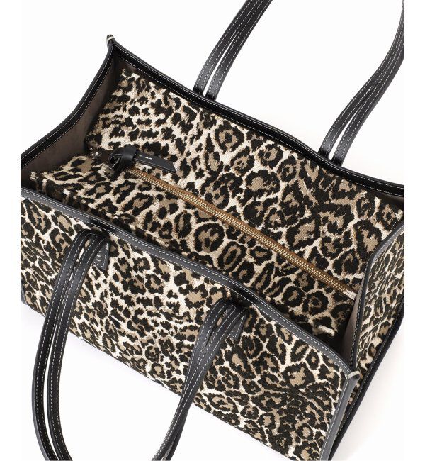 journal standard L'essage「《別注》【A VACATION】CLUB BAG L KHAKI LEO：トートバッグ」|トートバッグ|