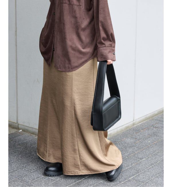 JOURNAL STANDARD「《追加2》ヴィンテージサテンスカート」|スカート|ベージュ