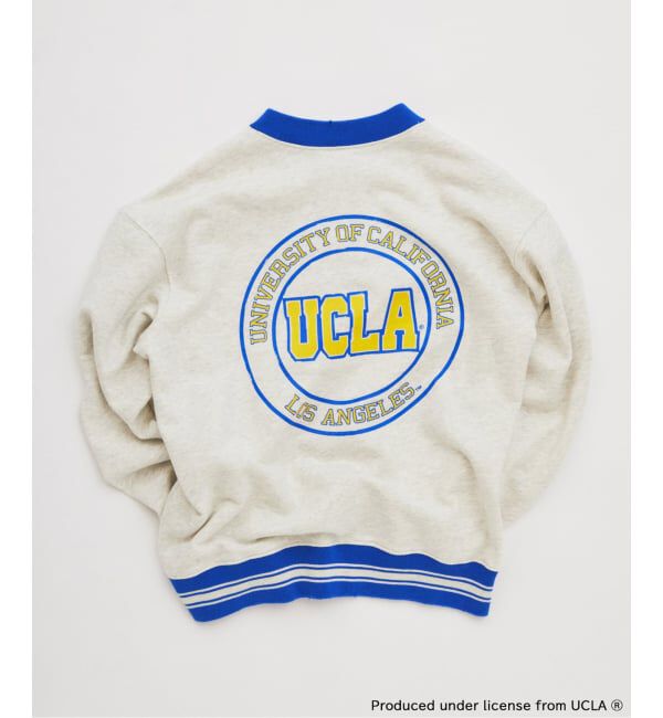 JOURNAL STANDARD relume「《予約》UCLA&times;relume ヴィンテージ加工スウェット/ハーフジップ・ヘンリー・クルー」|スウェット・ジャージ|
