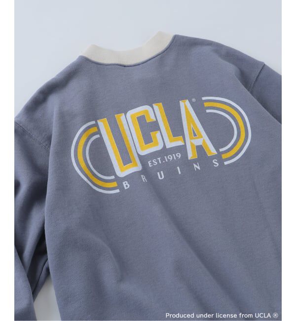 JOURNAL STANDARD relume「《予約》UCLA&times;relume ヴィンテージ加工スウェット/ハーフジップ・ヘンリー・クルー」|スウェット・ジャージ|