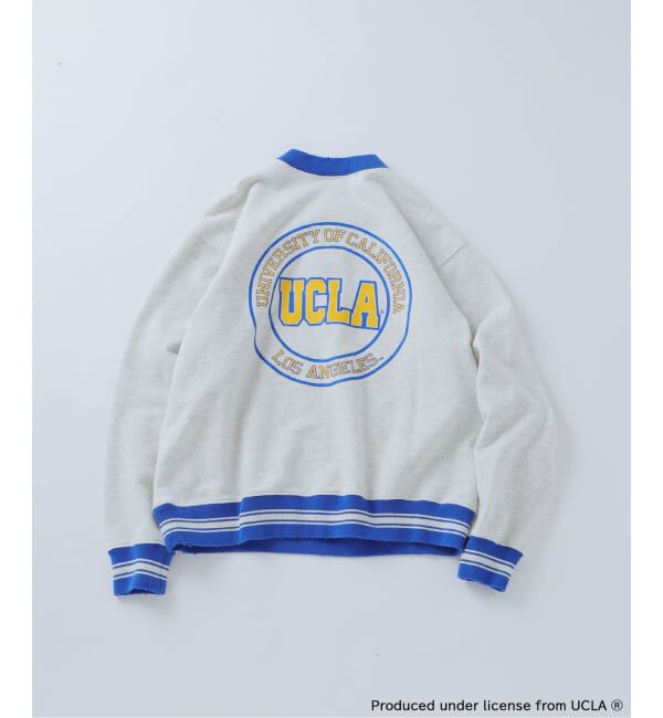 JOURNAL STANDARD relume「《予約》UCLA&times;relume ヴィンテージ加工スウェット/ハーフジップ・ヘンリー・クルー」|スウェット・ジャージ|