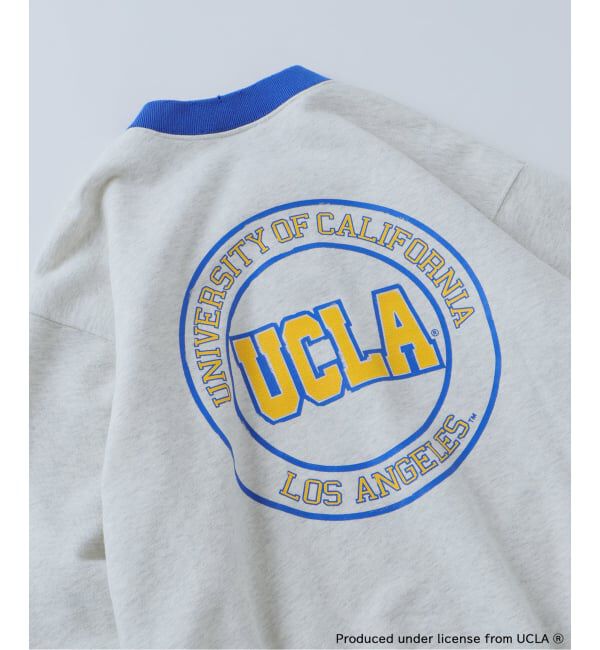 JOURNAL STANDARD relume「《予約》UCLA&times;relume ヴィンテージ加工スウェット/ハーフジップ・ヘンリー・クルー」|スウェット・ジャージ|