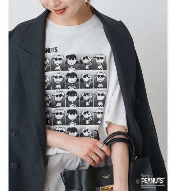 Spick and Span「JOHNBULL/ジョンブル PEANUTS ALIGNS T」|Tシャツ・カットソー|ホワイト