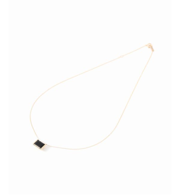 Lilas by Spick&Span「レクタングルオニキスネックレス K10」|ネックレス|