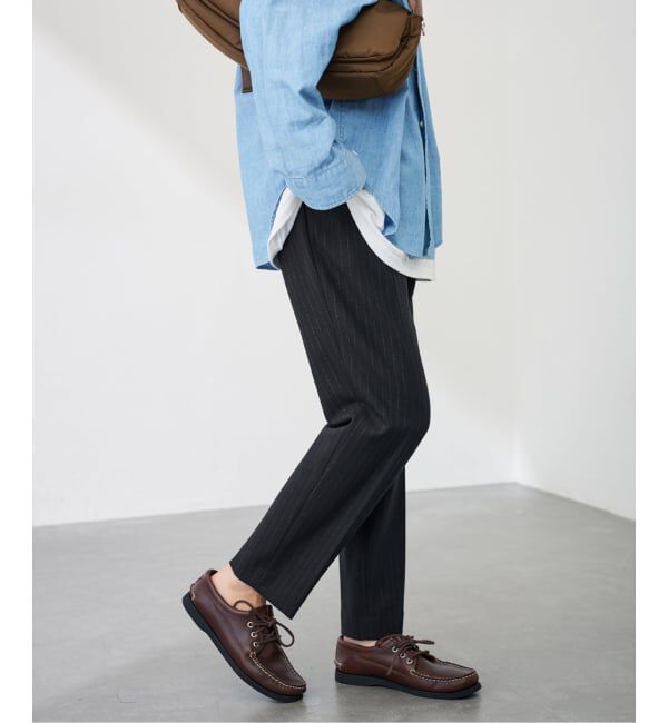 FRAMeWORK「≪追加≫T/R両面起毛パンツ」|スラックス|ネイビー