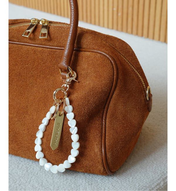 Spick and Span「《予約》HASHIBAMI / ハシバミ シェルハートスマホストラップ」|その他|ホワイト